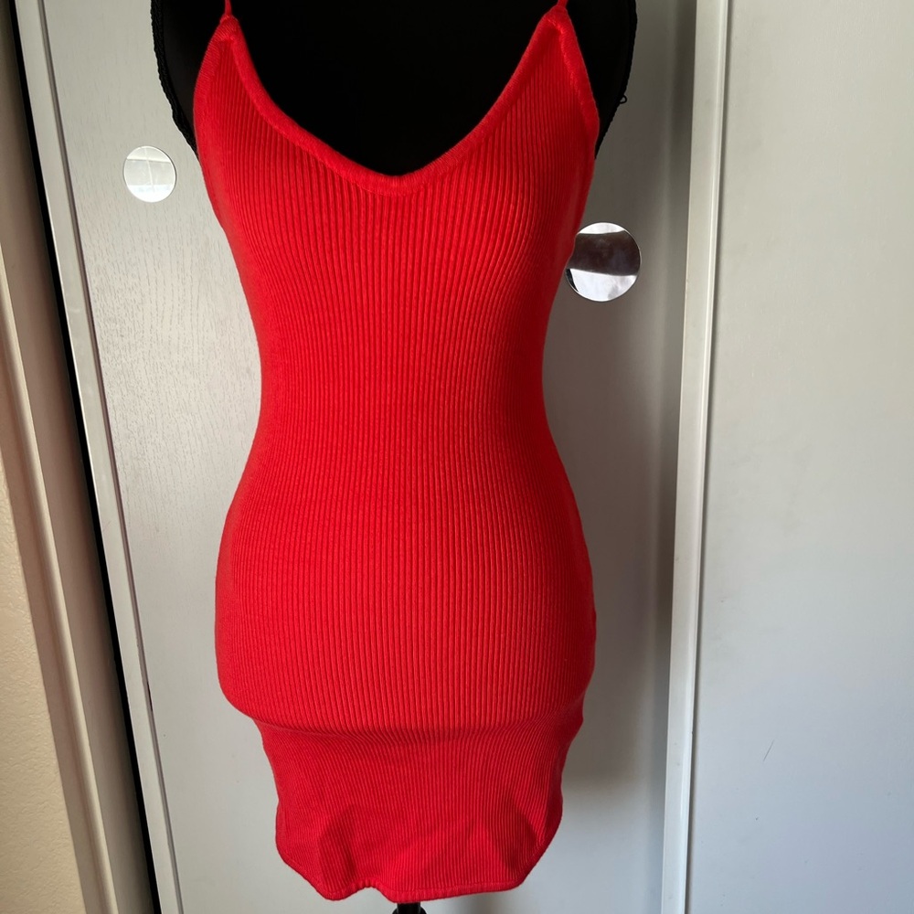 Revamped Red Mini Dress